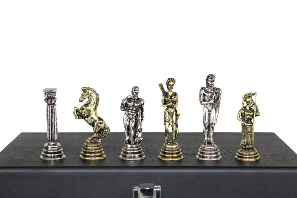 metal chess pieces